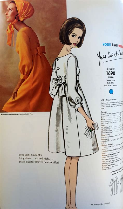 yves saint laurent vogue patterns|yves st laurent dior.